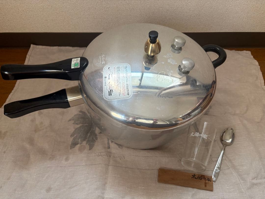 長岡式 圧力鍋 コップスプーン付き