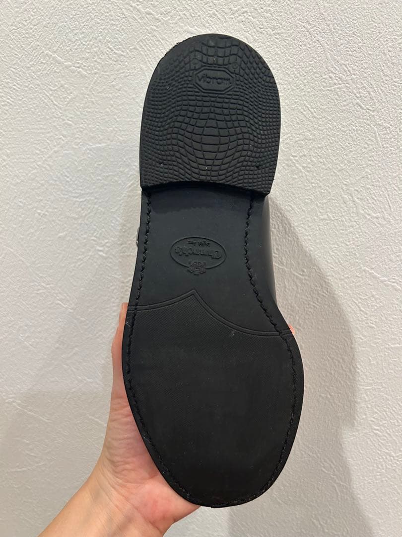 2/3最終値下げchurch'sモンクシューズ ガラス ブラック 黒　ローファー