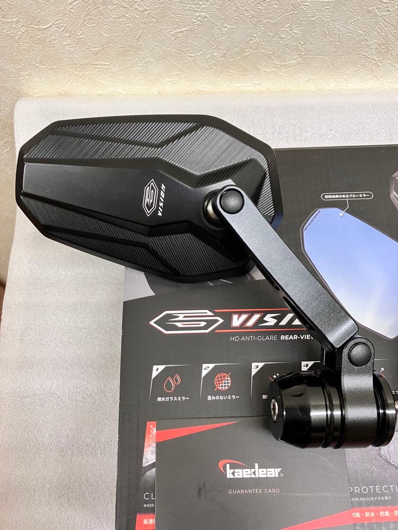Kaedear カエディア バーエンドミラー( M6ボルト対応)ホンダ車等