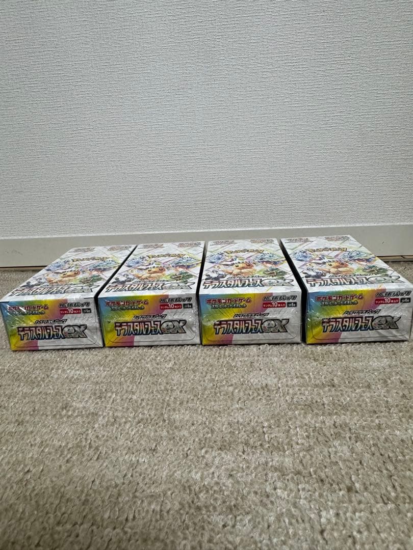 -シュリンク付きポケモンカードテラスタルフェスex 4box