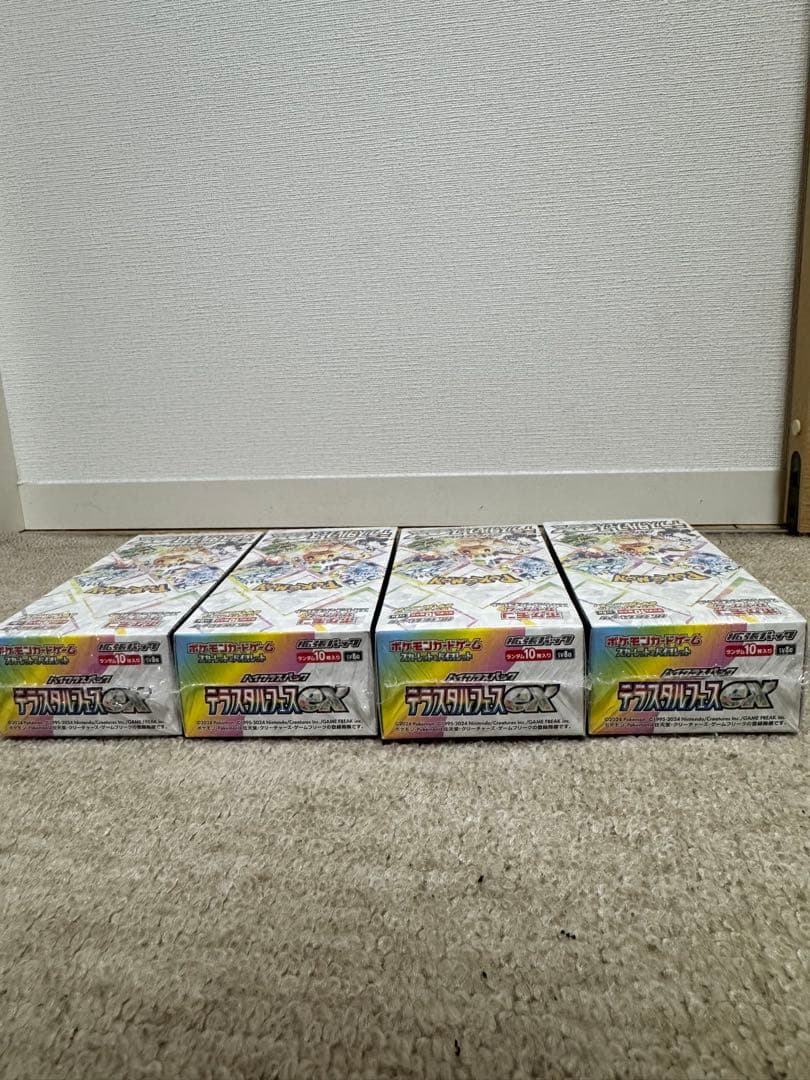 -シュリンク付きポケモンカードテラスタルフェスex 4box