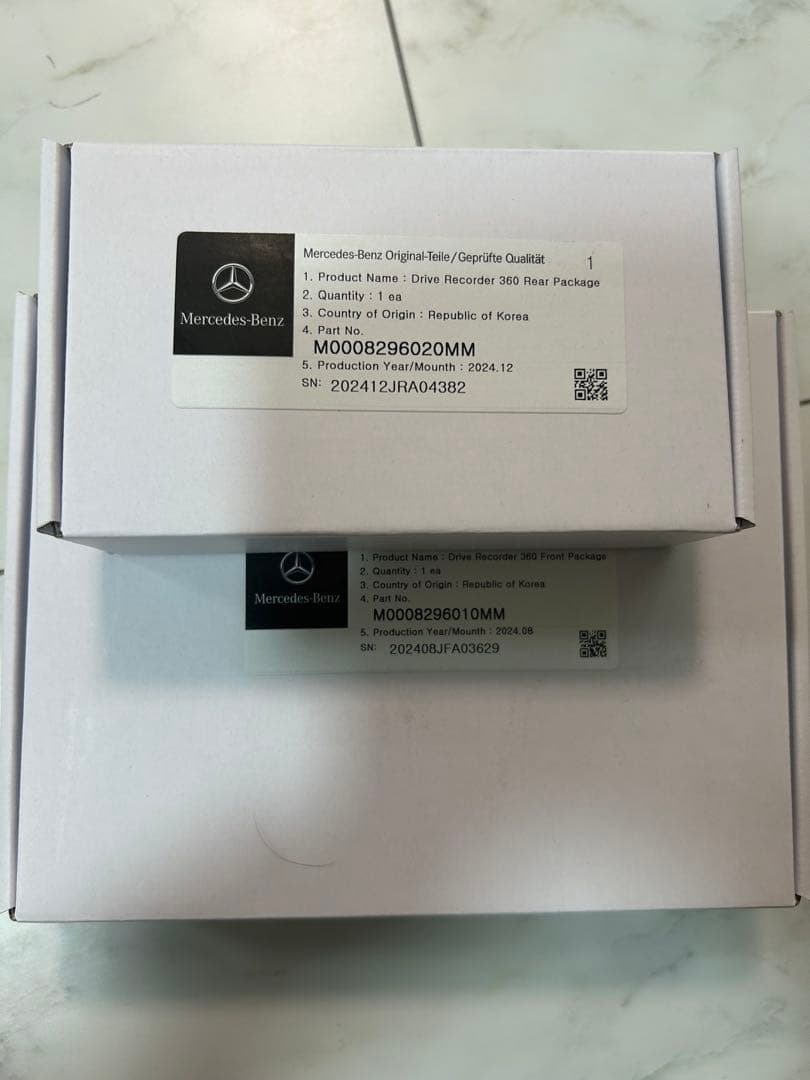 メルセデス•ベンツ前後純正ドライブレコーダー360度