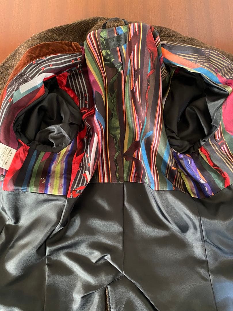 ポールスミスブラック　ツイードパンツスーツ40