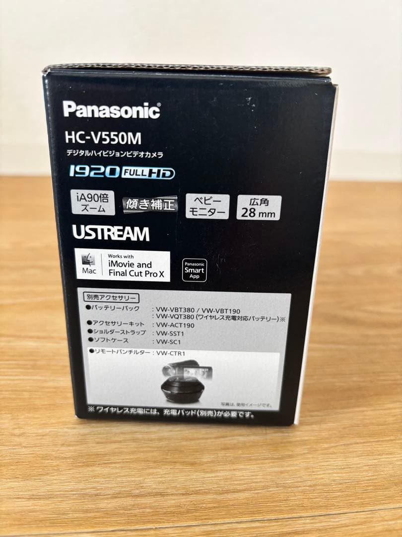 Panasonic HC-V550M Wi-Fi搭載 フルHDビデオカメラ