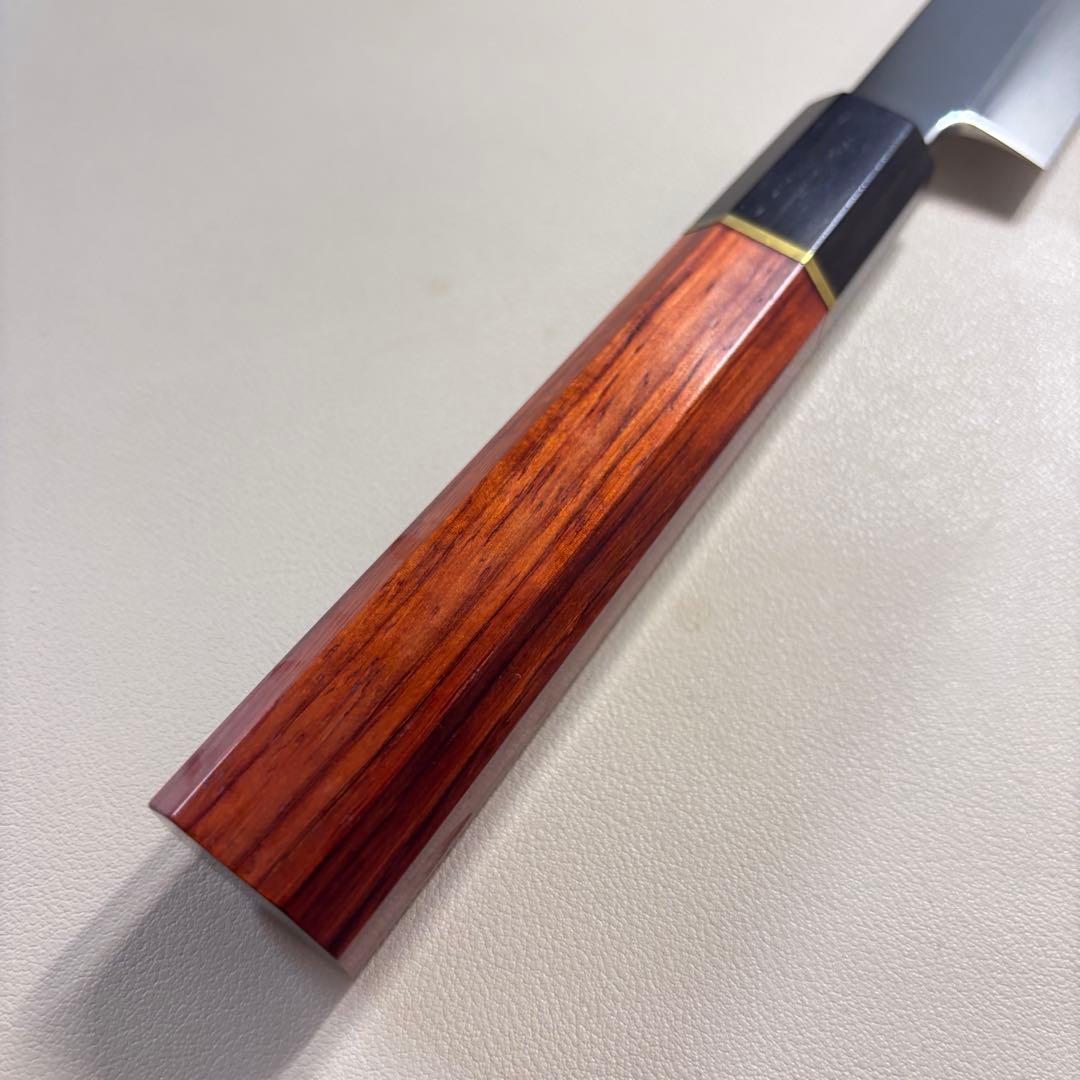 柳刃包丁 9寸 270mm 鏡面 柳刃包丁 鏡面　八角柄 刺身包丁。