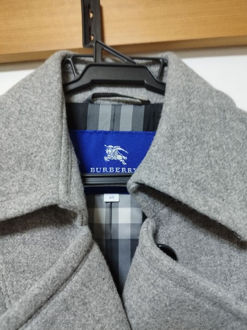 美品　BURBERRY BLUE LABEL グレー コート