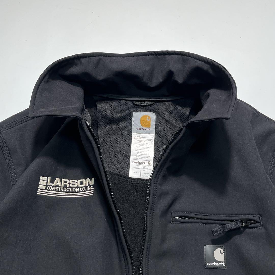 カーハート デトロイト型 ソフトシェルジャケット XL 黒 ドローコード7663