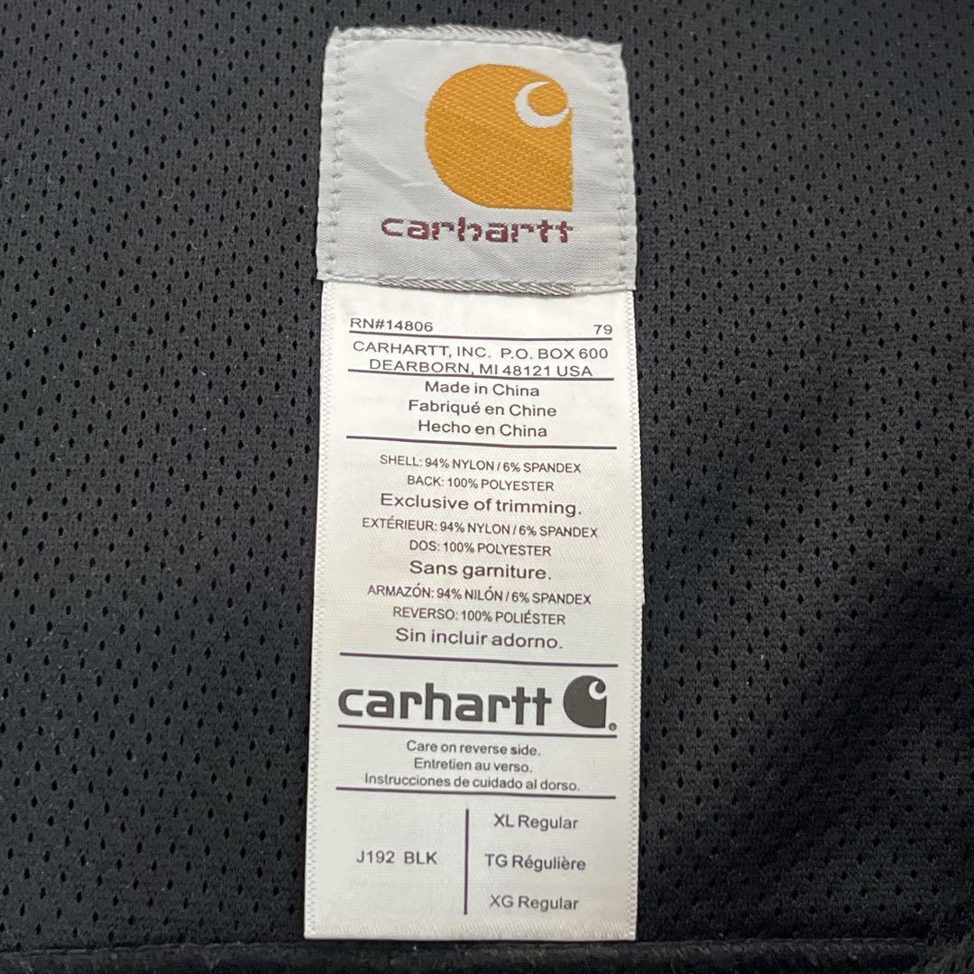 カーハート デトロイト型 ソフトシェルジャケット XL 黒 ドローコード7663