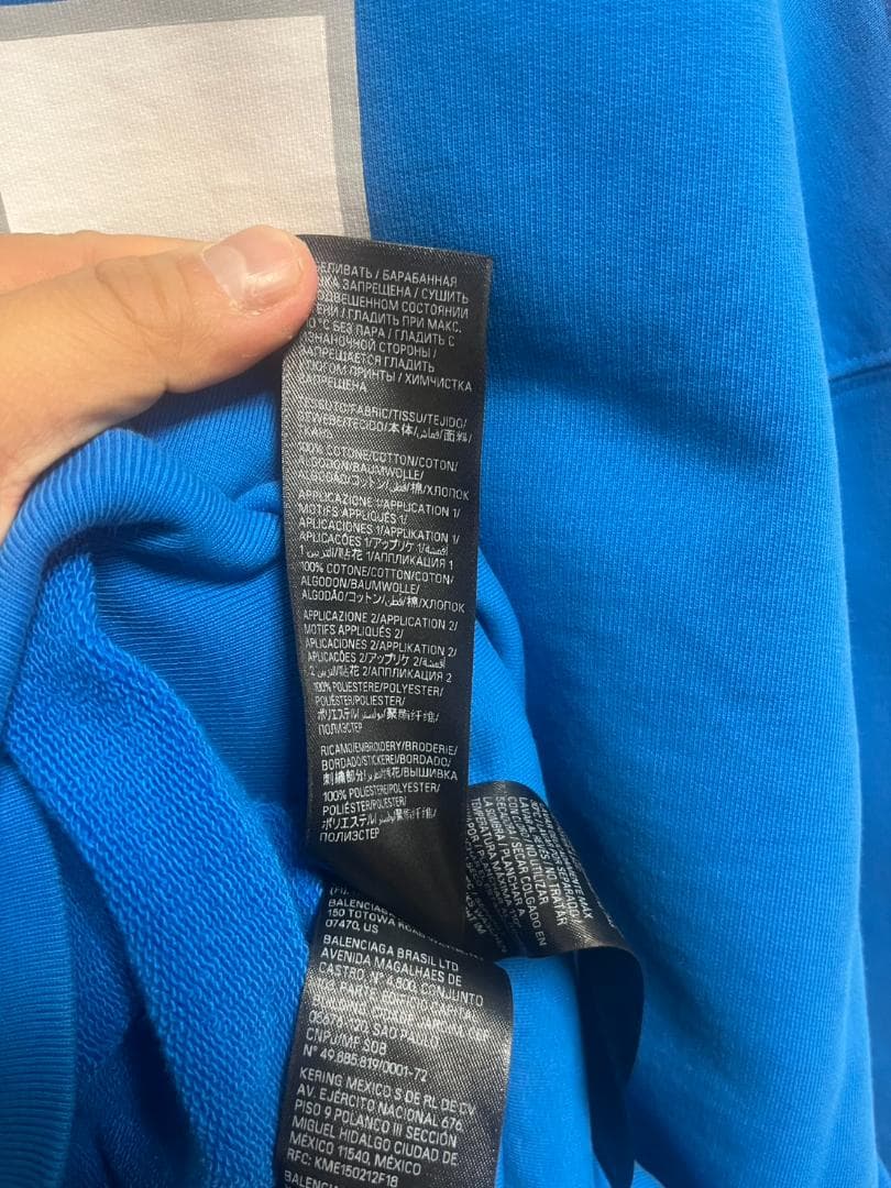 バレンシアガ 25SS バスケットボール刺繍デザインパーカー