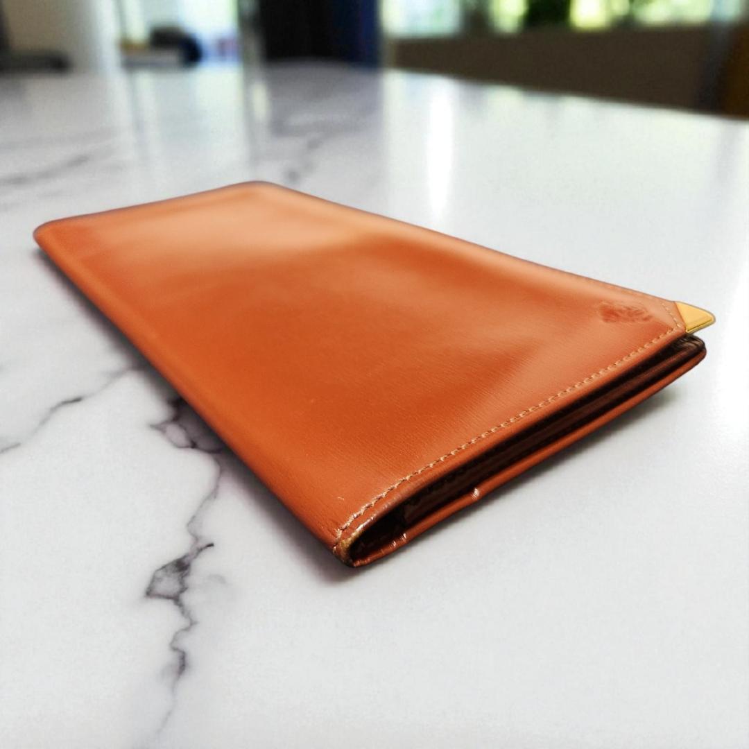 【レオじい】ロエベ 長財布 アナグラム ブラウン系 箱付 ユニセックス