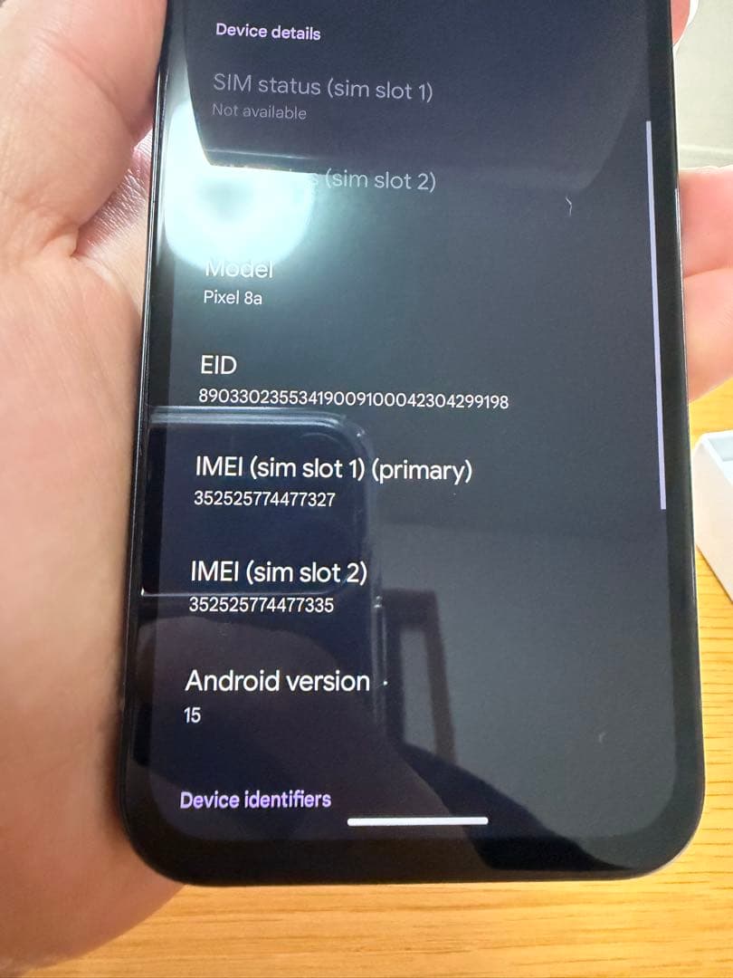 新品未使用 Google Pixel 8a Obsidian 黒 SIMフリー