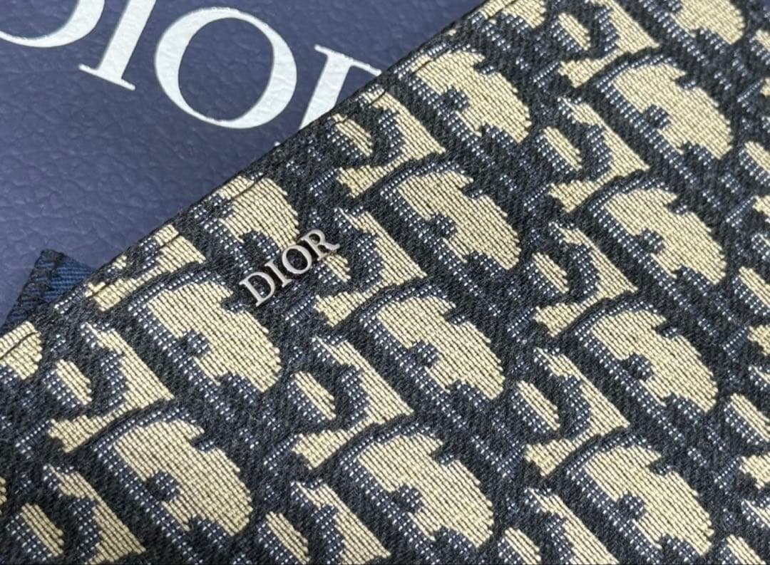 【DIOR】diorディオール オブリーク ジャカード ジップウォレット