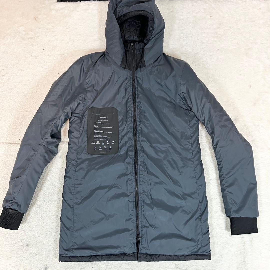 KRAKATAU ライナー付き　ロングジャケット　防水　黒　キルティング　S