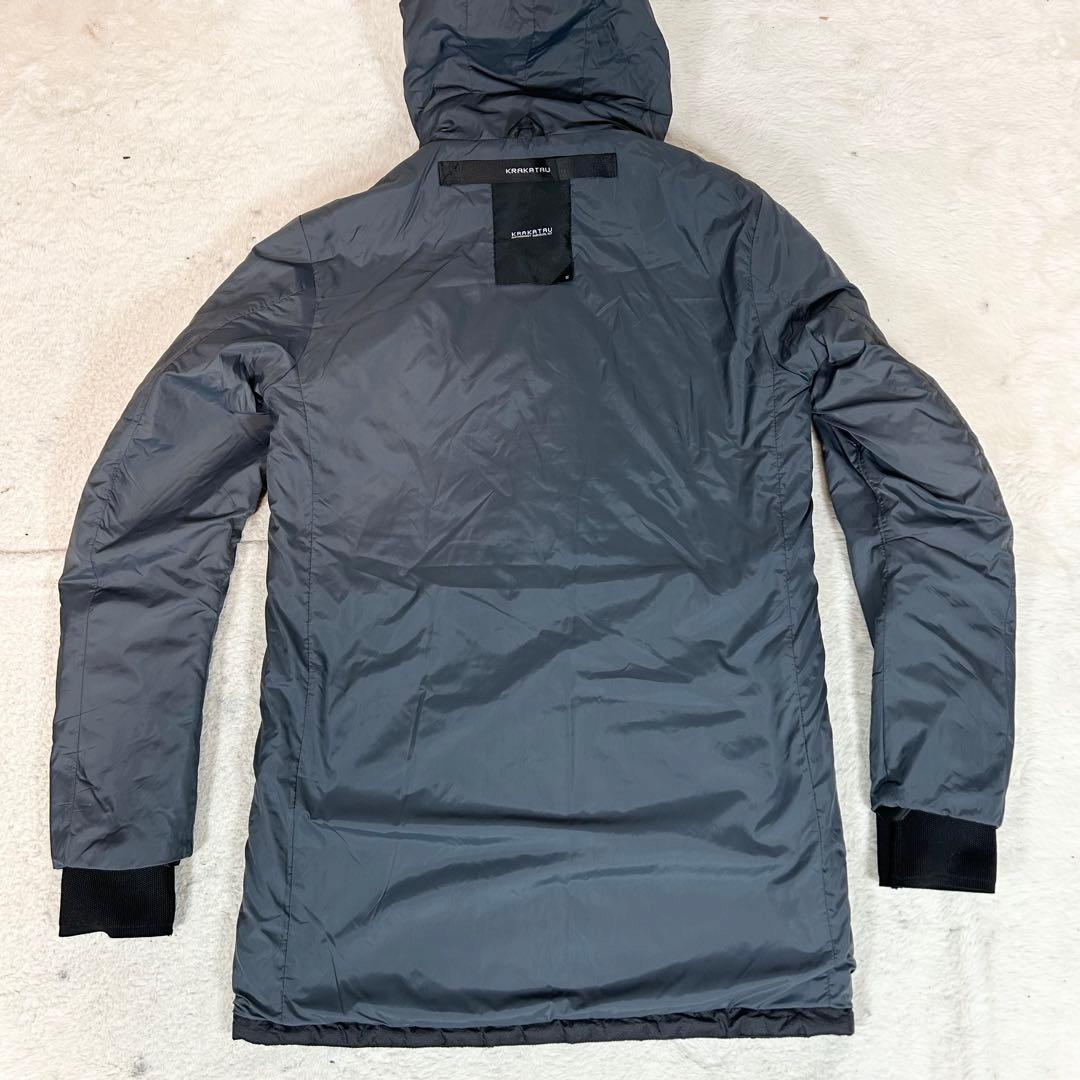 KRAKATAU ライナー付き　ロングジャケット　防水　黒　キルティング　S