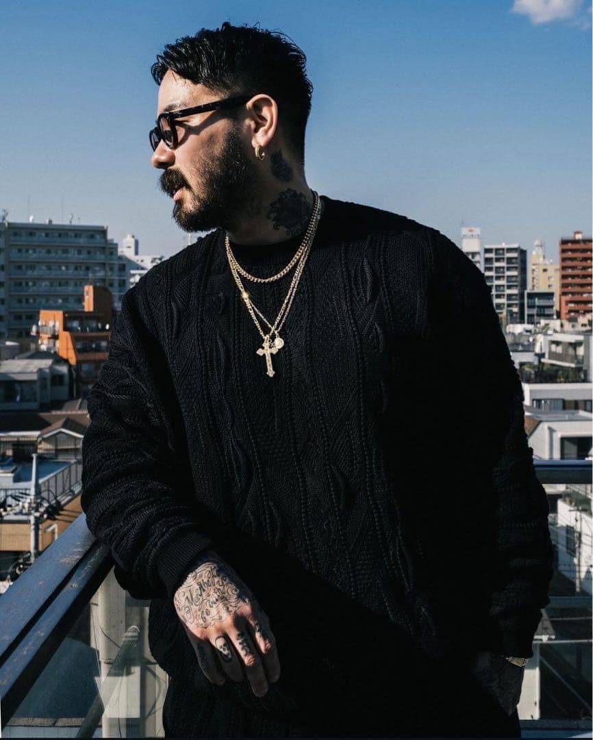 トップス COOTIE PRODUCTIONS 3D Jacquard Knit