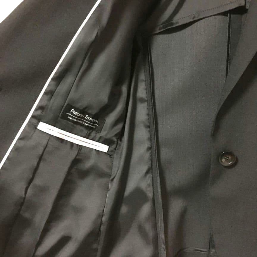 新品タグ付き AOKI パンツスーツ 5号 ウォッシャブル チャコールグレー