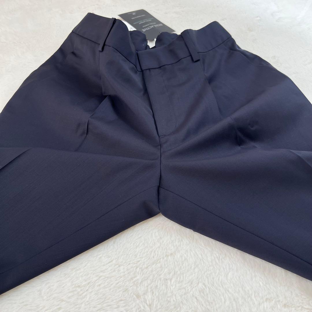 グリーンレーベルリラクシング　セットアップ　ノーカラー　パンツ　スーツ　タグ付き