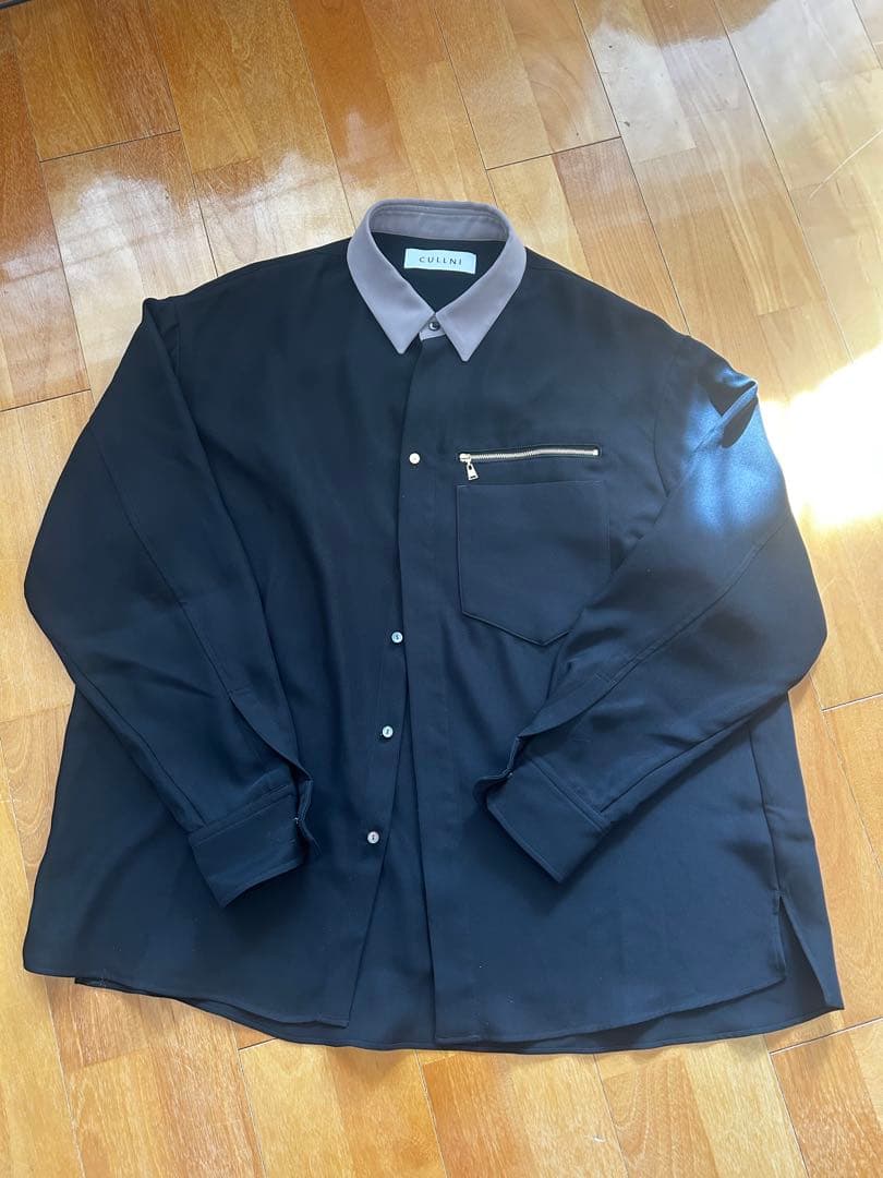 CULLNI [クルニ] Bi Color Doule Pocket Shirt