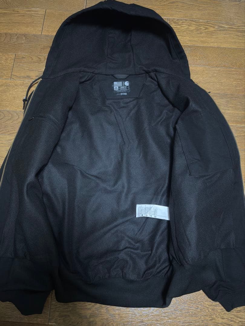 美品　USA製 Carhartt カーハート アクティブジャケット　ブラック　M