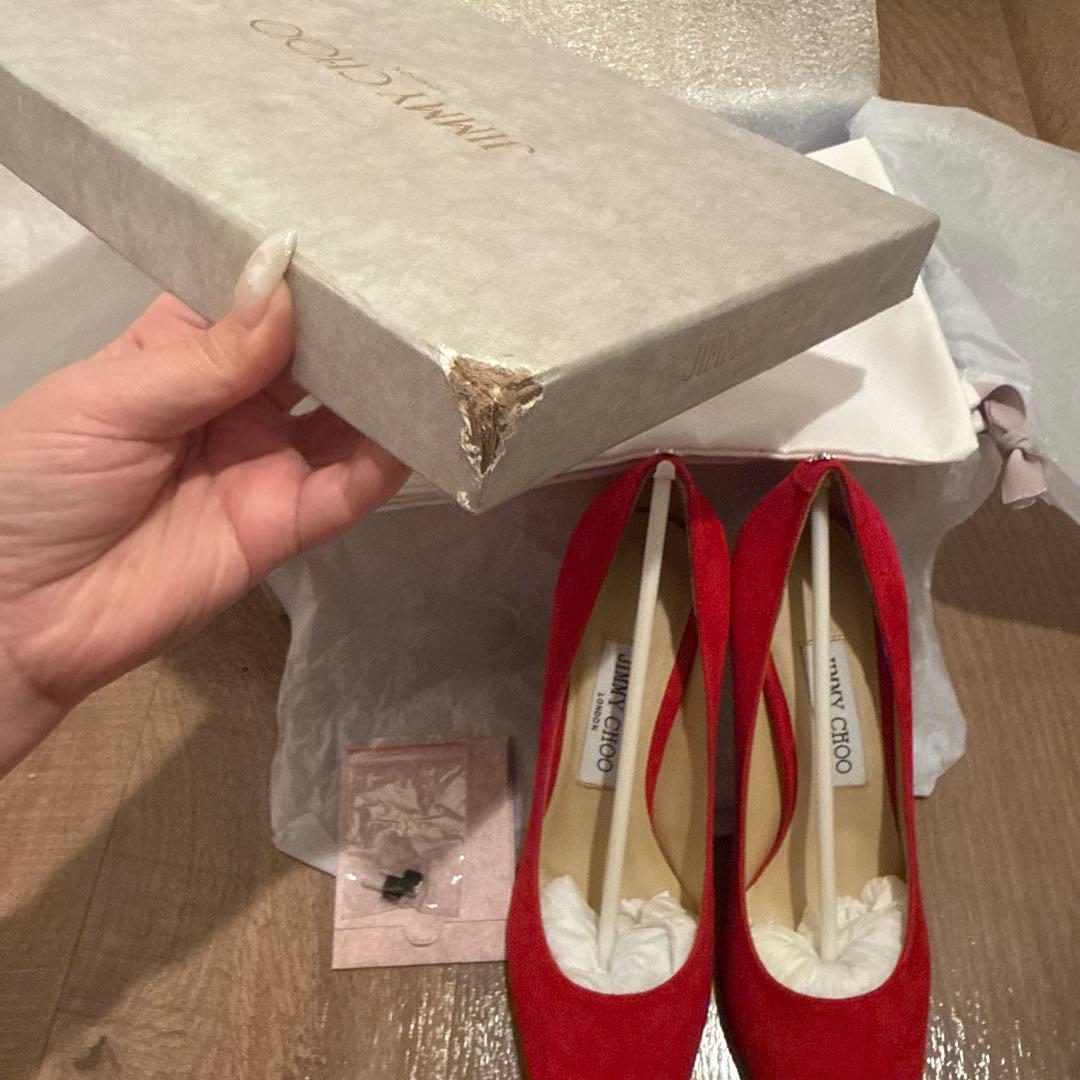 新品未使用★JIMMY CHOO スエード ハイヒール