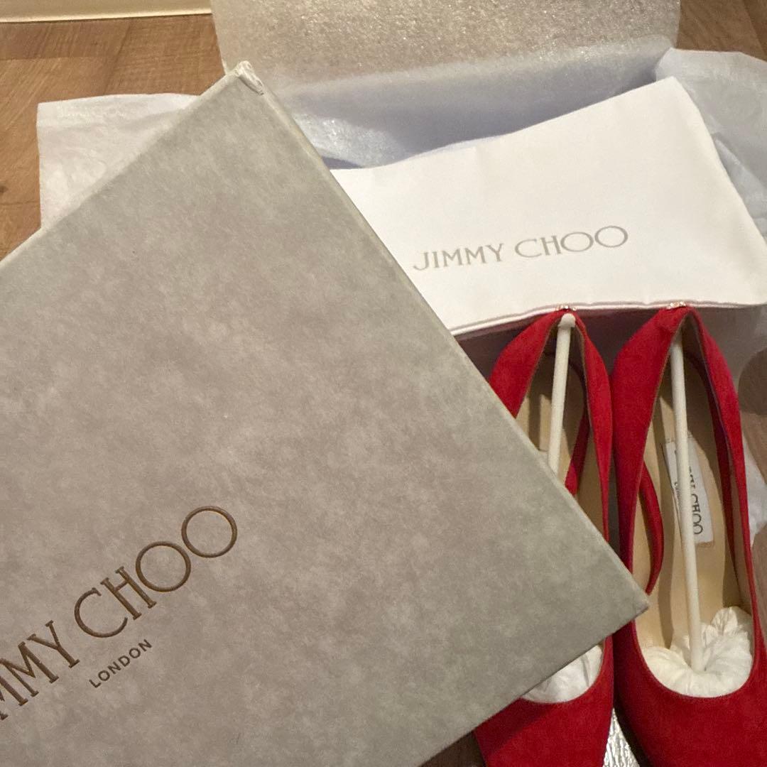 新品未使用★JIMMY CHOO スエード ハイヒール