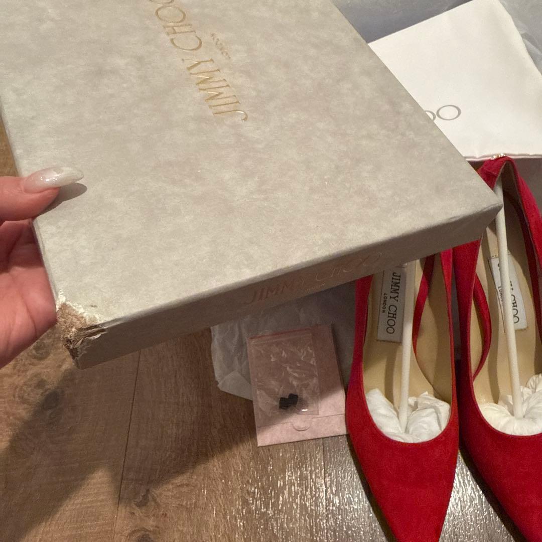 新品未使用★JIMMY CHOO スエード ハイヒール