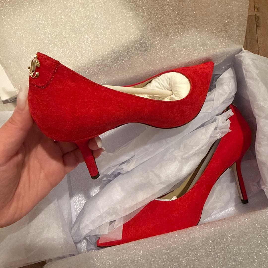 新品未使用★JIMMY CHOO スエード ハイヒール