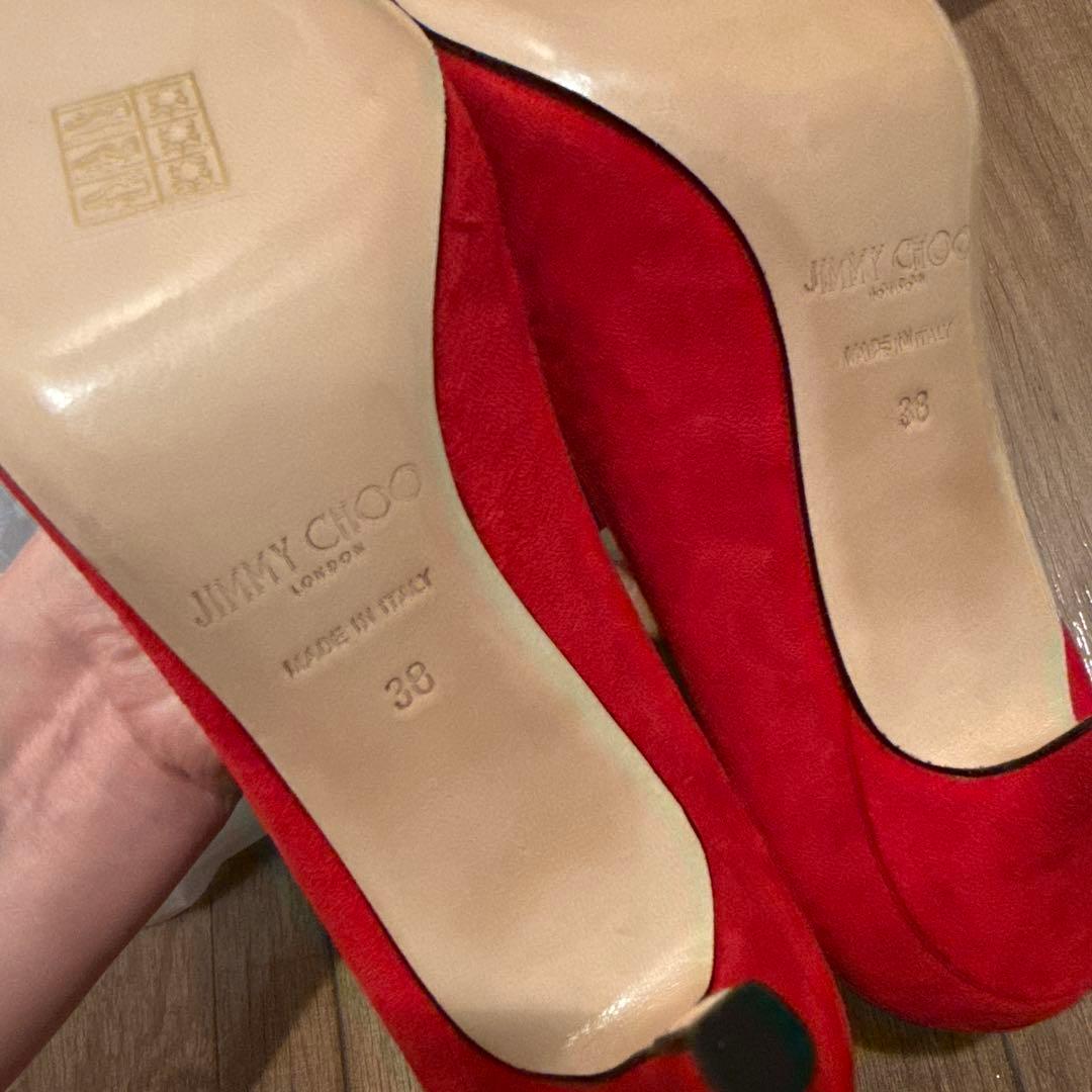 新品未使用★JIMMY CHOO スエード ハイヒール