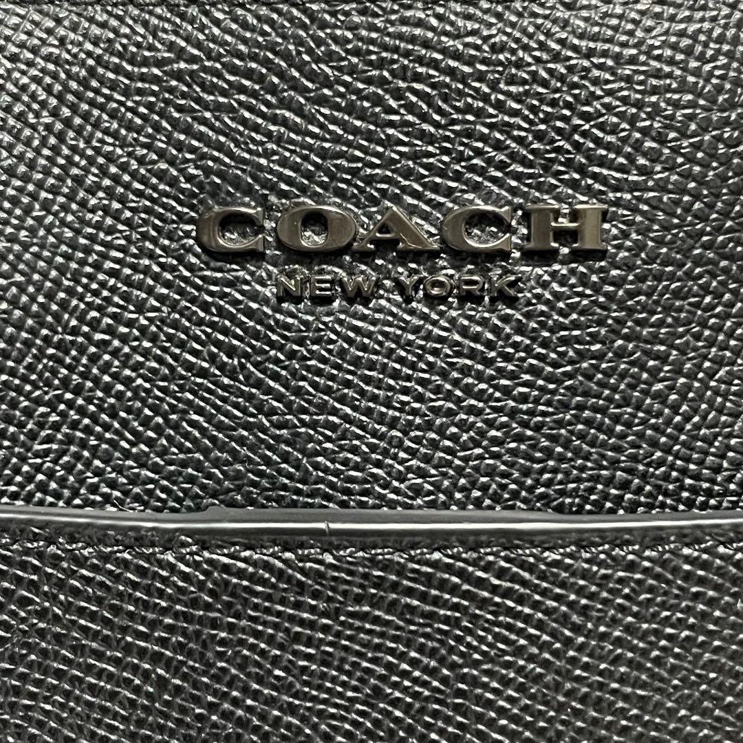 【コーチ】美品 2way ビジネストート メタルロゴ サフィアーノ 84630