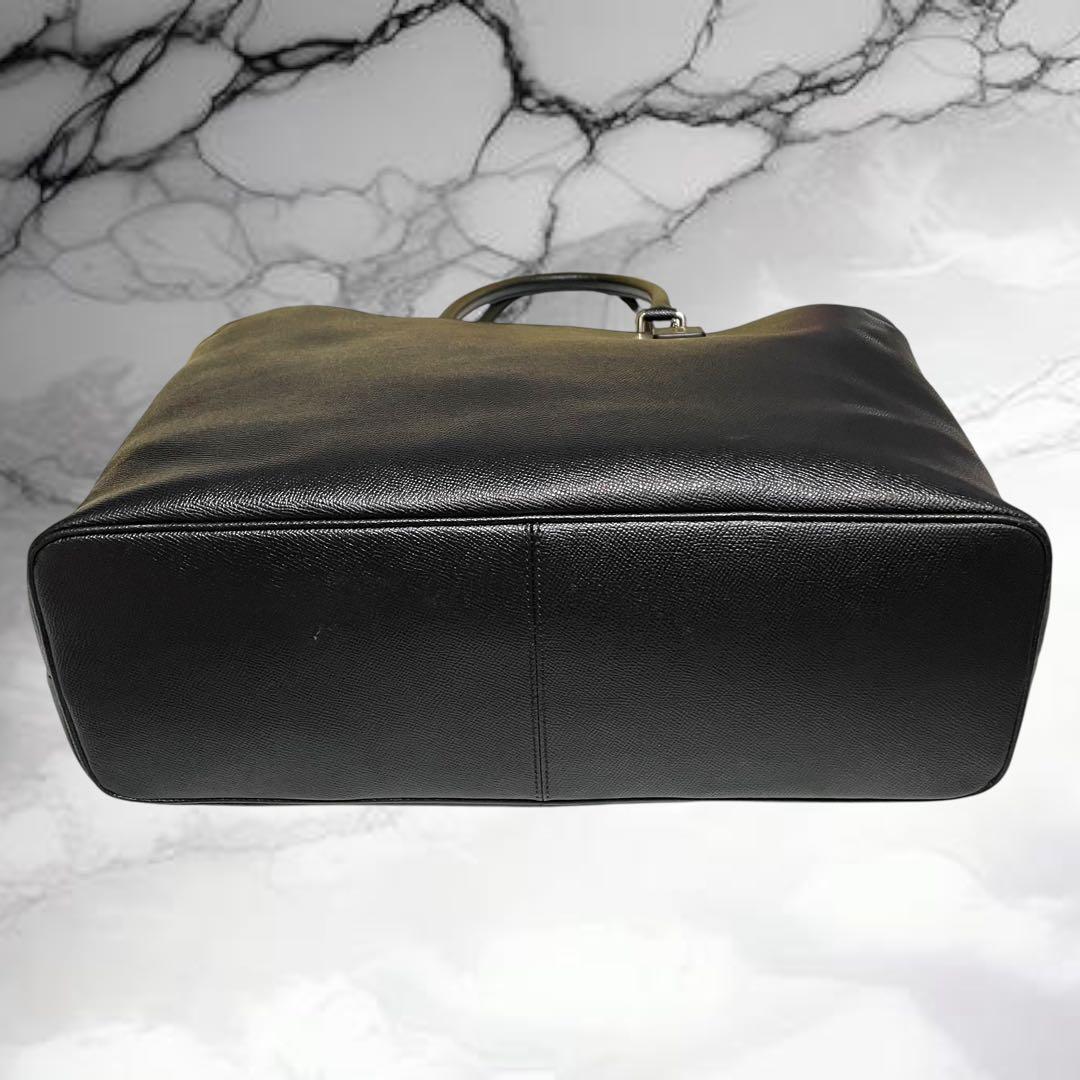 【コーチ】美品 2way ビジネストート メタルロゴ サフィアーノ 84630