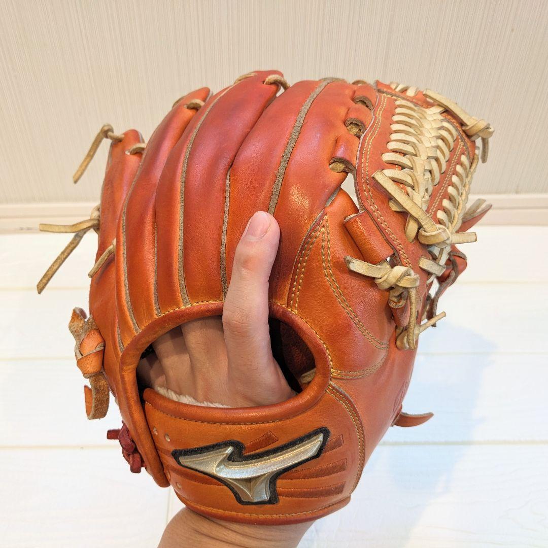 ミズノ グローバルエリート 内野手 硬式グローブ 硬式用 オレンジ