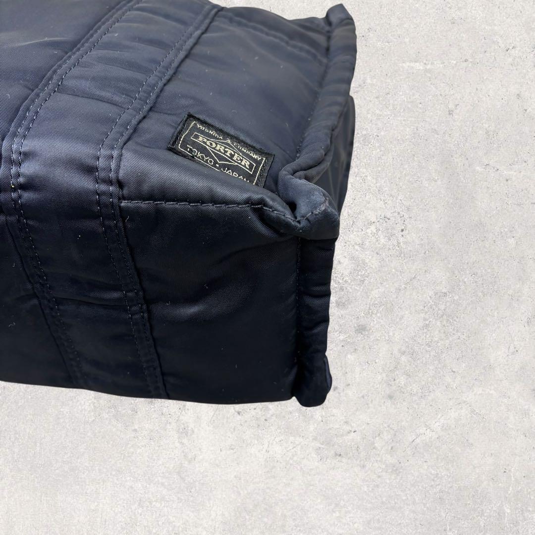仁テイルHEAD PORTER タンカー トートバッグ S ダークネイビー