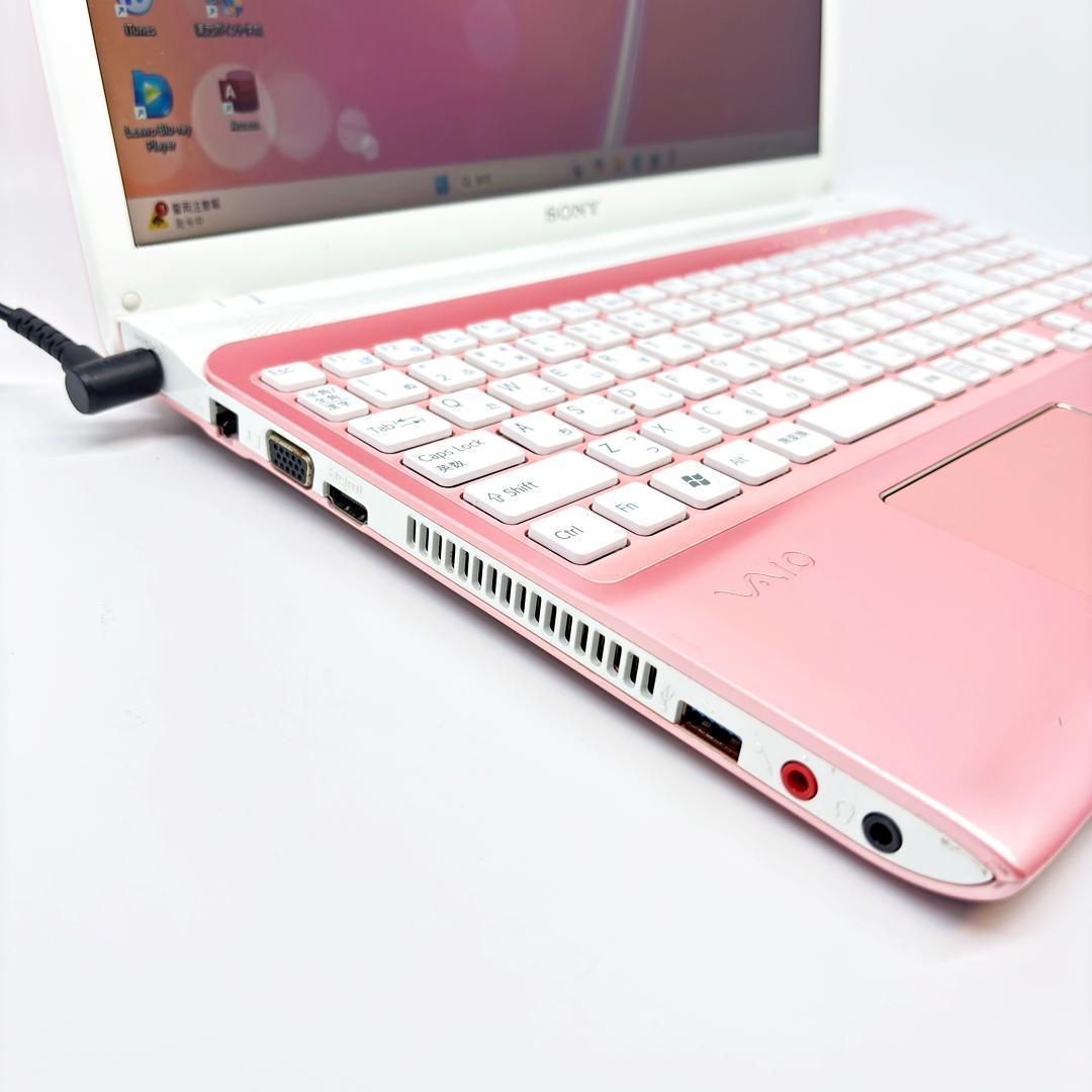 人気のピンク VAIO ノートパソコン 新品SSD Win11 オフィス A14
