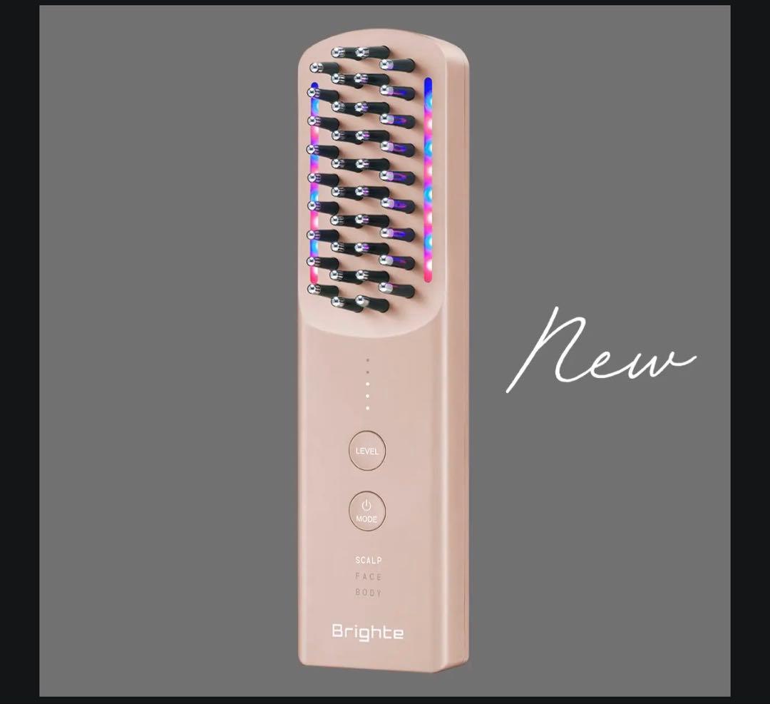 【新品未使用】【新色限定 ピンク色】ブライトエレキブラシプラス