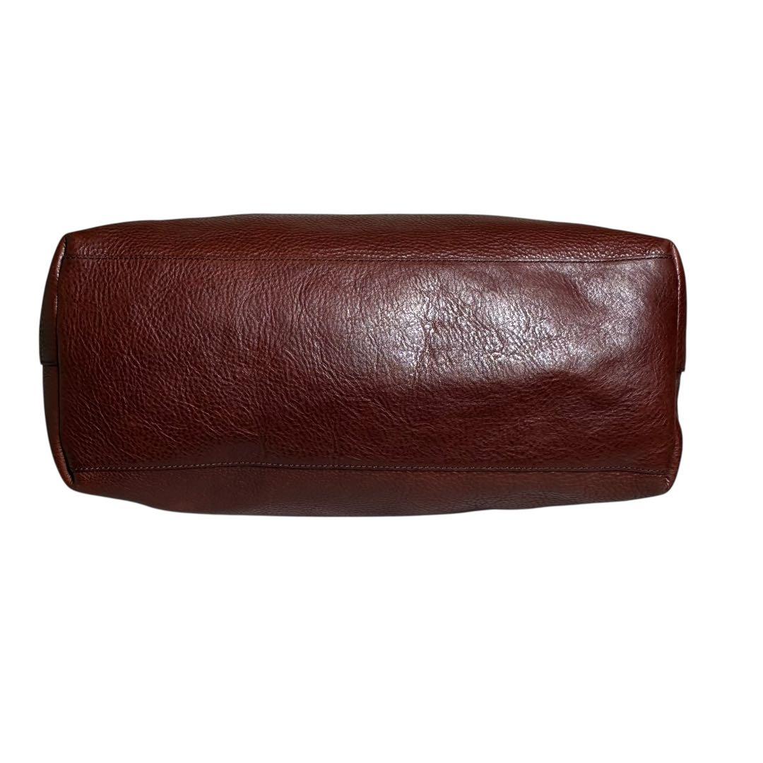 希少　大容量　三陽山長　トートバッグ　本革　レザー　ブラウン　ユニセックス