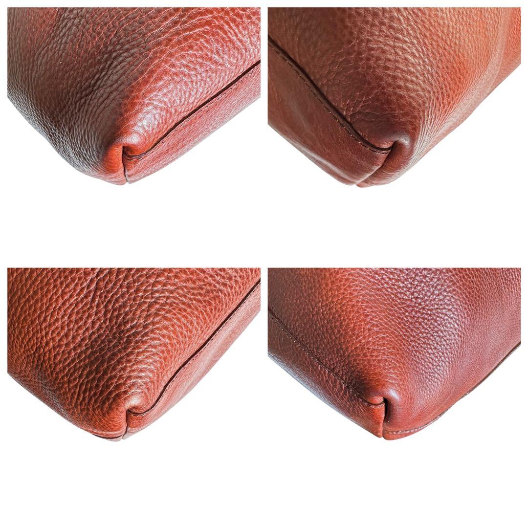 希少　大容量　三陽山長　トートバッグ　本革　レザー　ブラウン　ユニセックス