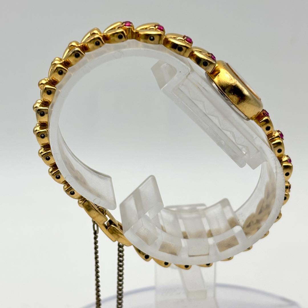 稼動品　SEIKO セイコー　ルビー　ゴールド　ドレスウォッチ　腕時計