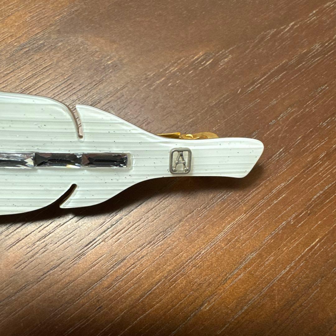 《美品》ALEXANDRE DE PARIS 羽ヘアクリップ　バレッタ