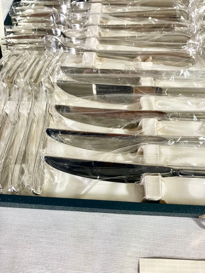 未使用 ラッキーウッド カトラリーセット25本 スプーン フォーク ナイフ　①