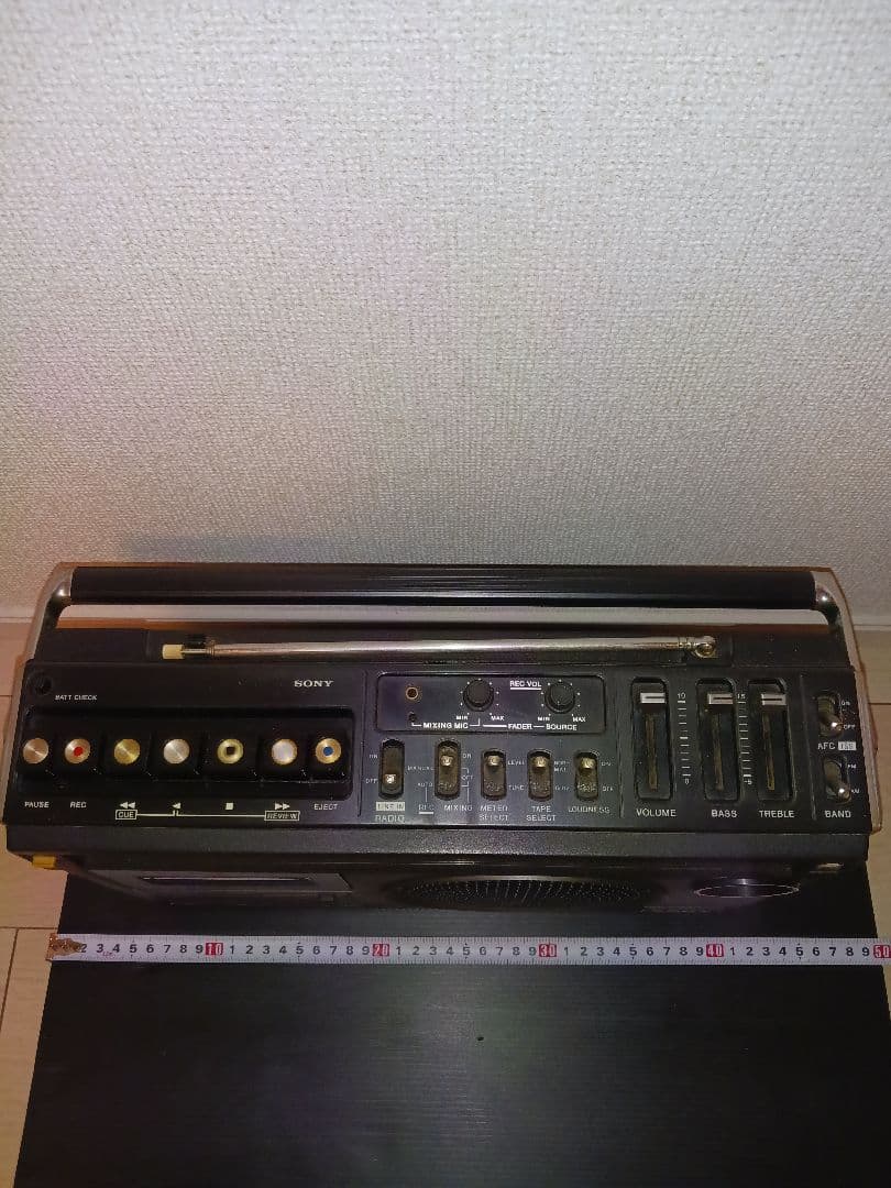 ソニー　ラジカセ　CF1980　FM/AMカセット初代モデル　レトロ