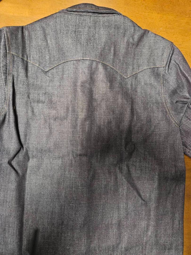 【新品未使用】DOUBLE RRL ダークデニムノンウォッシュ シャツ（L)