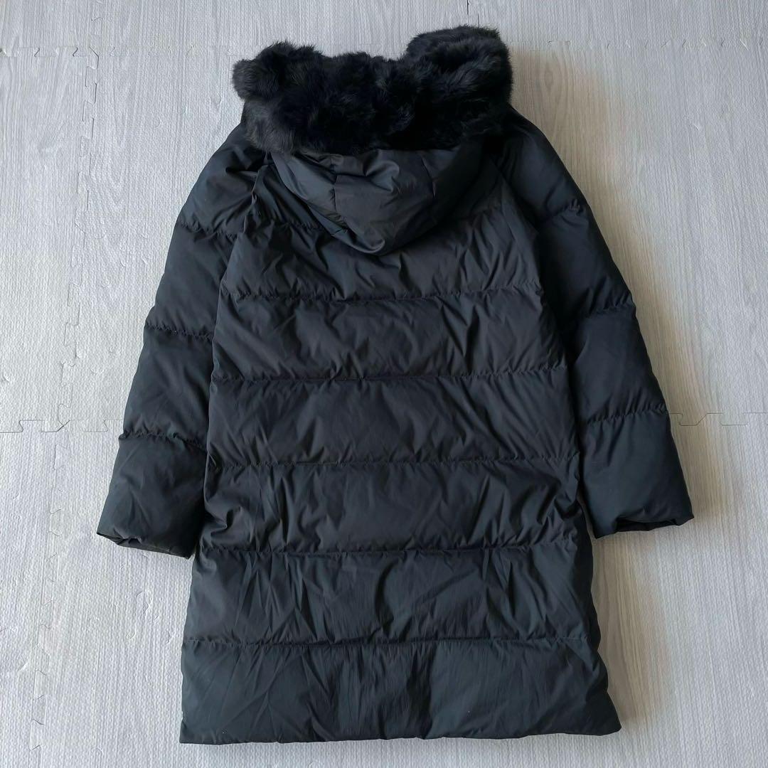 2022アーバンリサーチ ラビットフードストレッチロングダウン　ブラックF