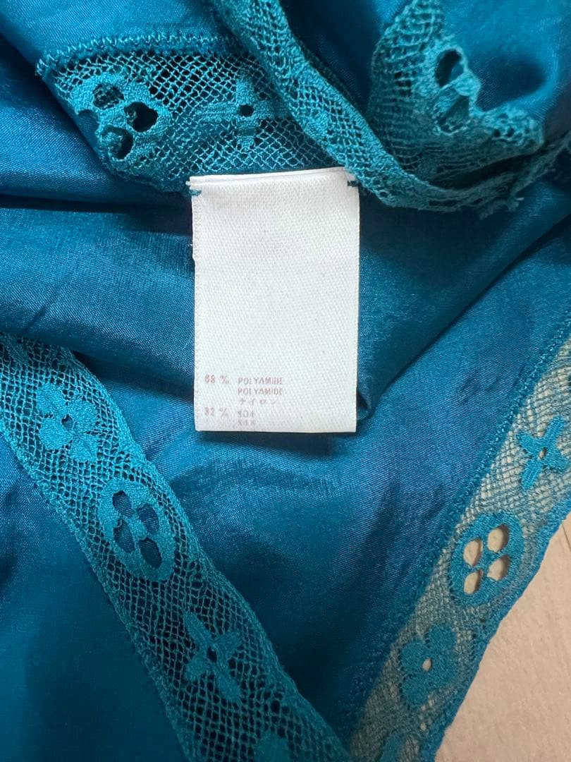 ルイヴィトン　louis vuitton シルク　ブルー　キャミソール