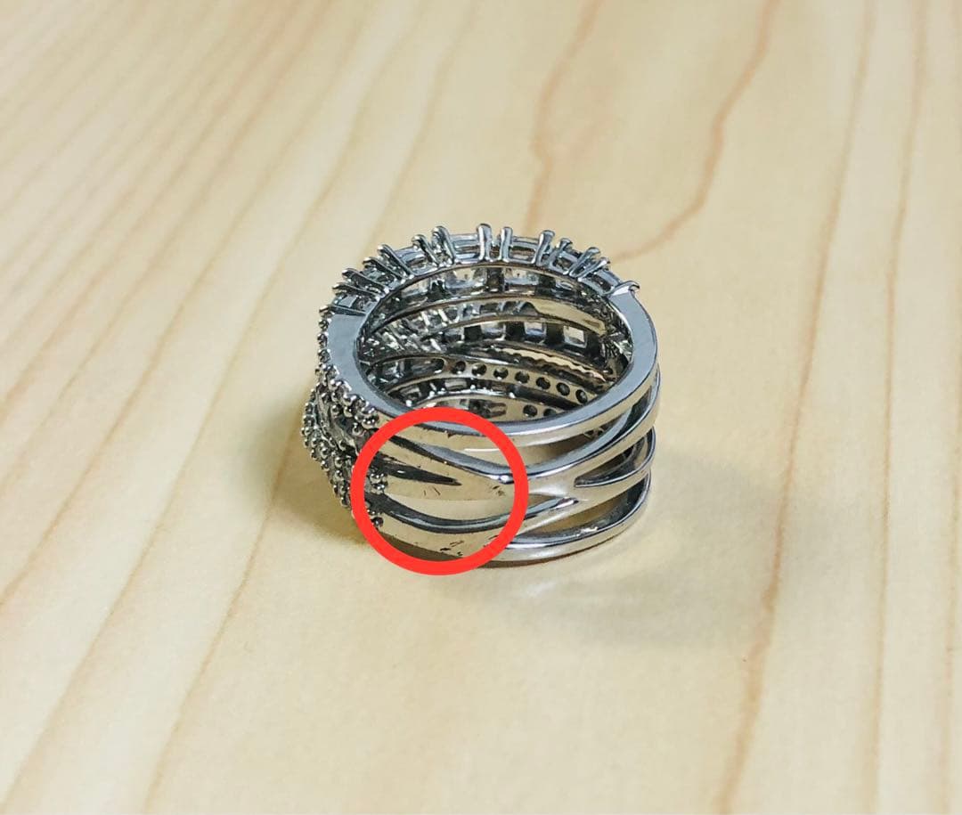 スワロフスキー Swarovski Hyperbola twist リング52号