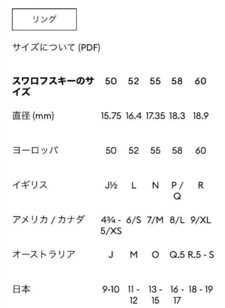 スワロフスキー Swarovski Hyperbola twist リング52号