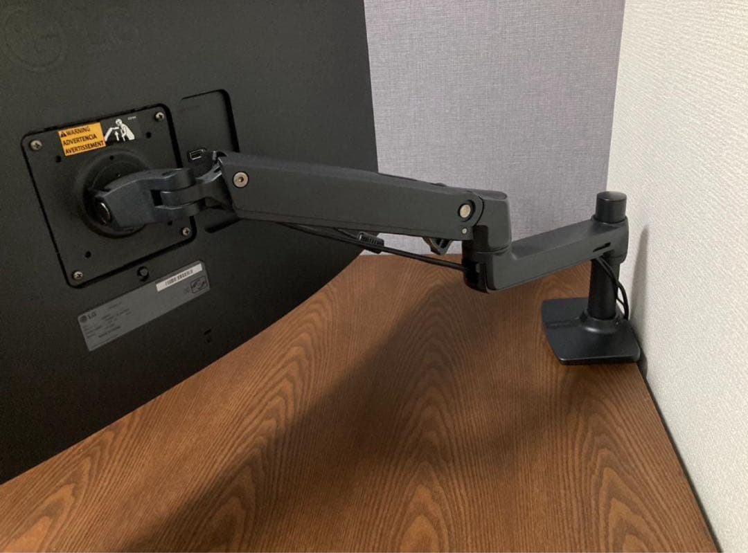 モニターアーム エルゴトロン LX デスク マットブラック