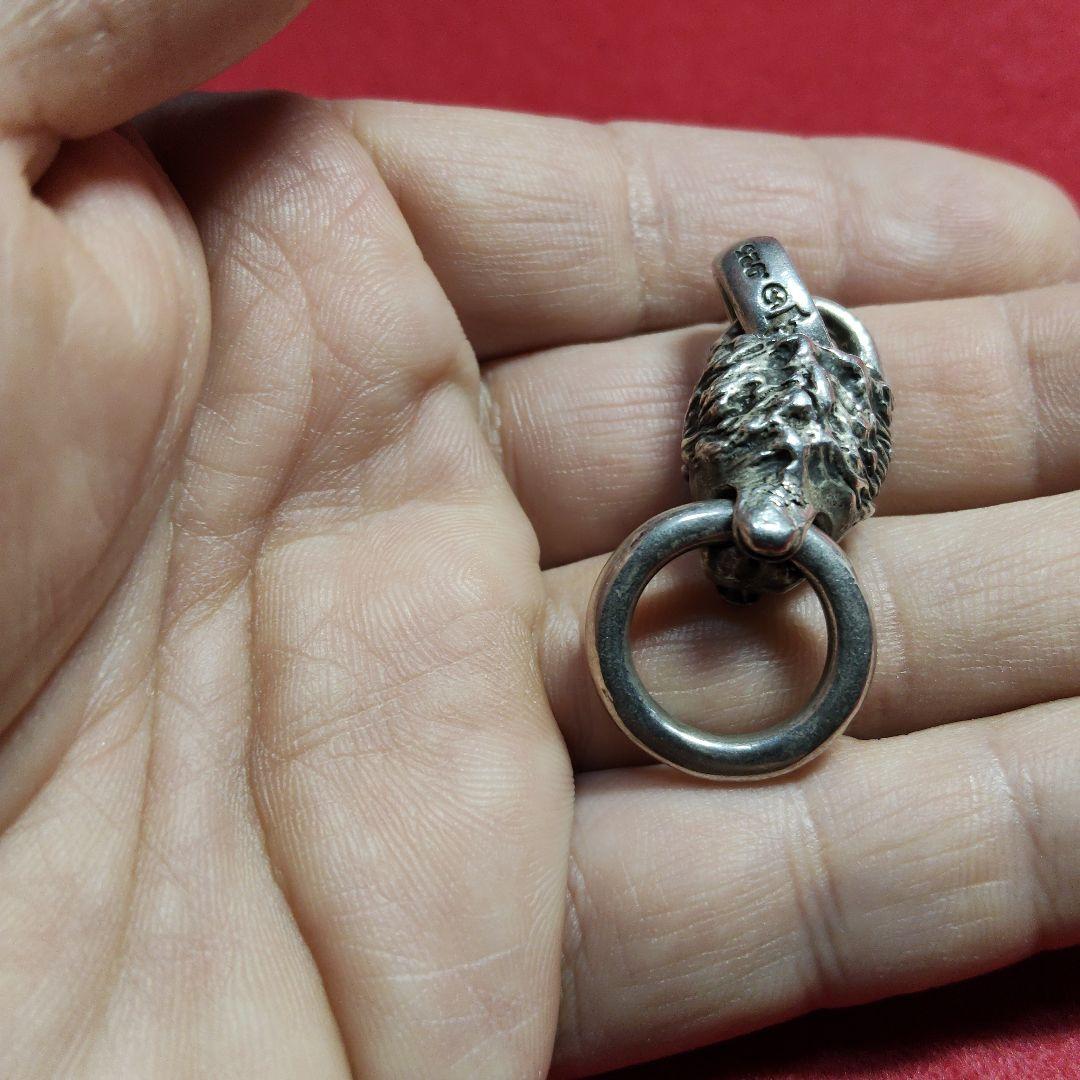 ガボールタイプ　ネックレスペンダント　STERLING　ライオンヘッド