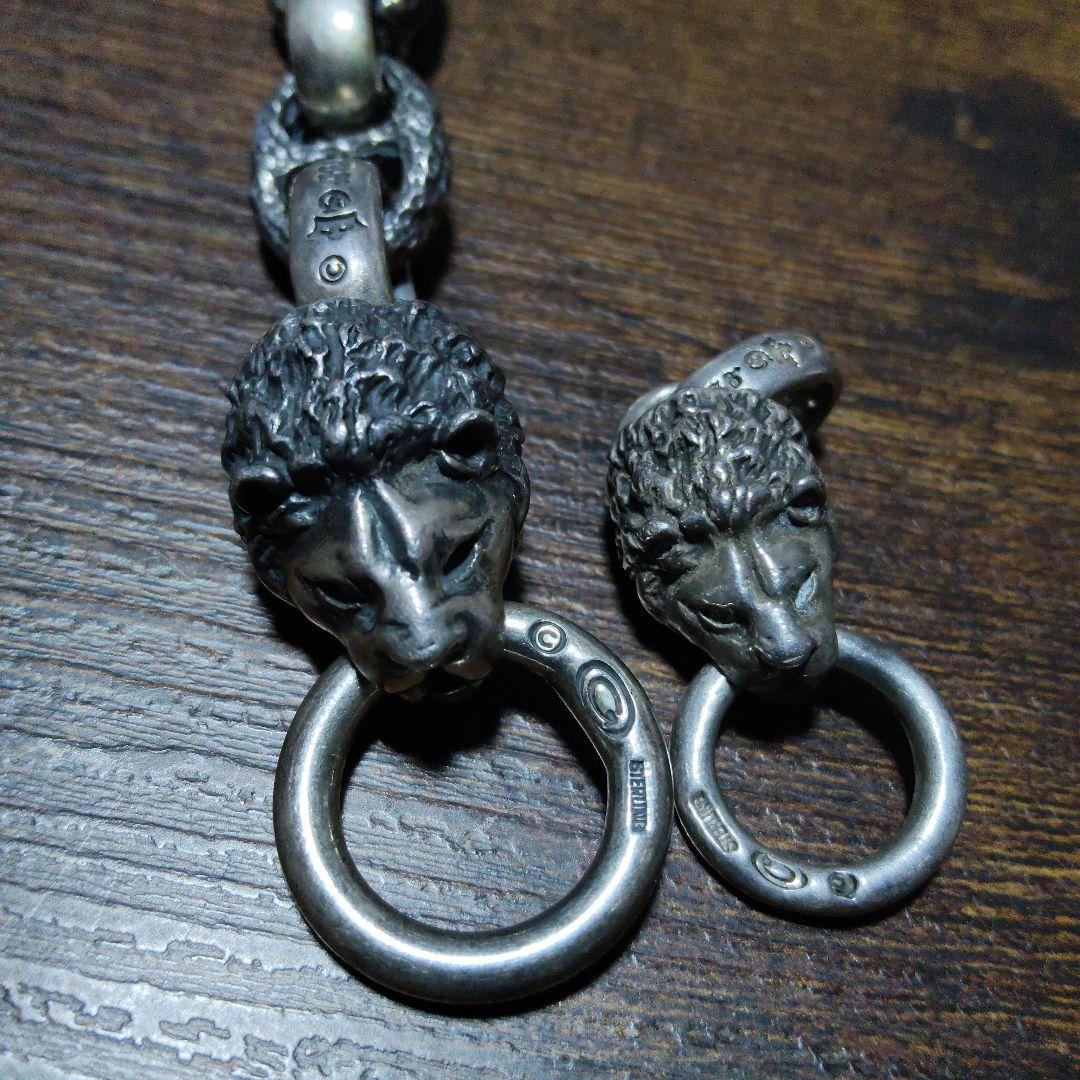 ガボールタイプ　ネックレスペンダント　STERLING　ライオンヘッド