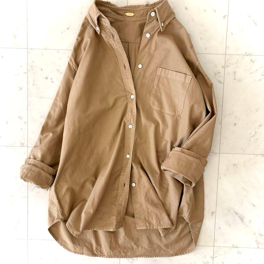 ま*ん様 美品ミューズドゥドゥーズィエムクラス ワイヤー襟 ボタンダウンシャツ