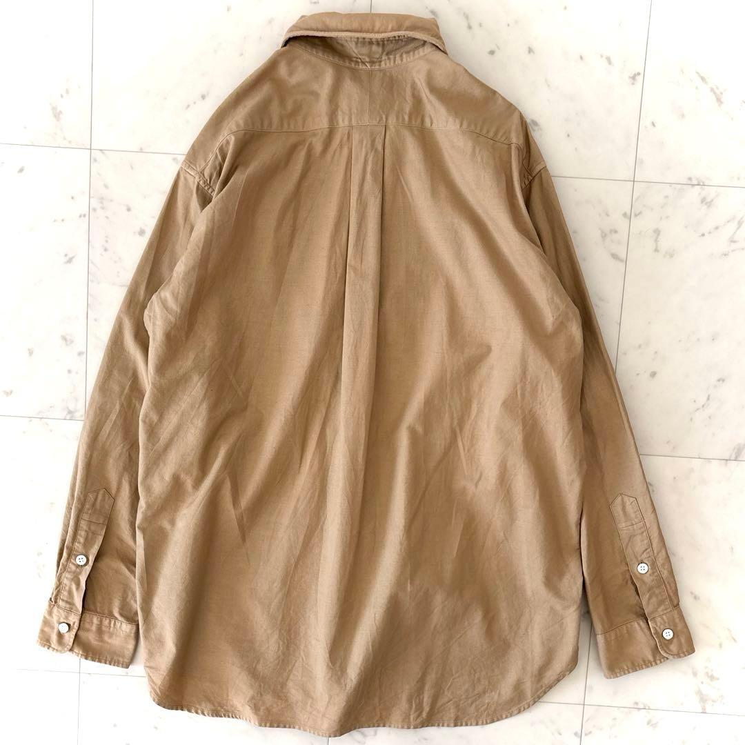 ま*ん様 美品ミューズドゥドゥーズィエムクラス ワイヤー襟 ボタンダウンシャツ